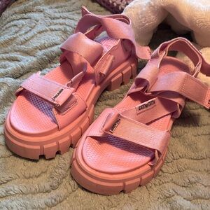 Palladium Pink Chunky Sandals